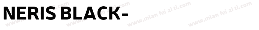 NERIS BLACK字体转换